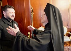 Συνάντηση Ζελένσκι με τον Οικουμενικό Πατριάρχη Βαρθολομαίο