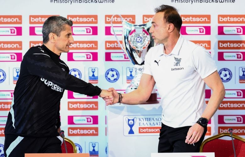 Τελικός Κυπέλλου Ελλάδος: Ο Κόντης «έχρισε» φαβορί τον ΠΑΟΚ, αλλά ο Λουτσέσκου δείχνει σεβασμό στον ΟΦΗ