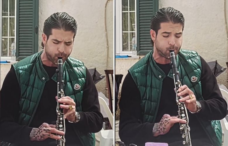 Ο Άρης Μουγκοπέτρος έπαιξε ξανά κλαρίνο έναν χρόνο μετά τον ακρωτηριασμό του