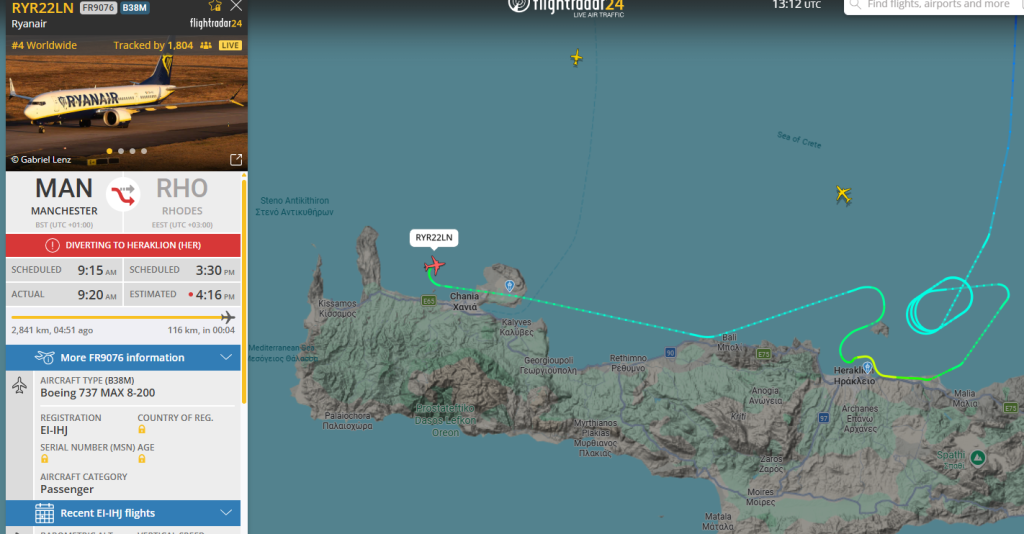 Χανιά: Προβλήματα και στις πτήσεις λόγω καιρού