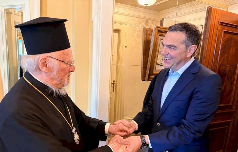 Συνάντηση Αλέξη Τσίπρα με τον Οικουμενικό Πατριάρχη Βαρθολομαίο